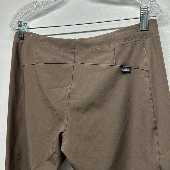 Patagonia Pants All Out Capilene Low Tide Cropped Straight Leg Brown Womens 8 - Picture 8 of 11